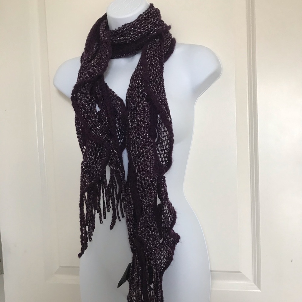 Sparkly 2b bebe purple scarf